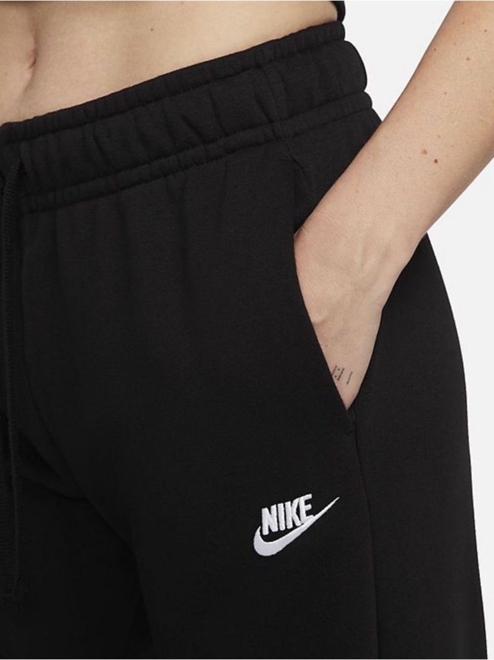 Nike Sportswear Phoenix Fleece Wide Leg Sweatpants Black Women’s Small - Picture 6 of 8